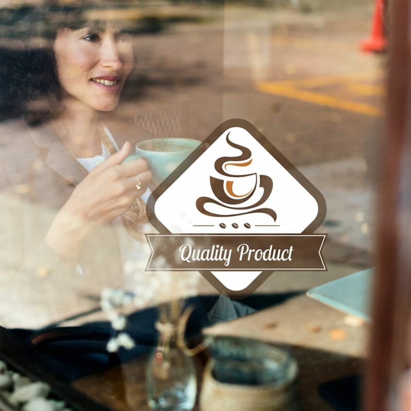 Free Faded Glass Logo Mockup PSD Template