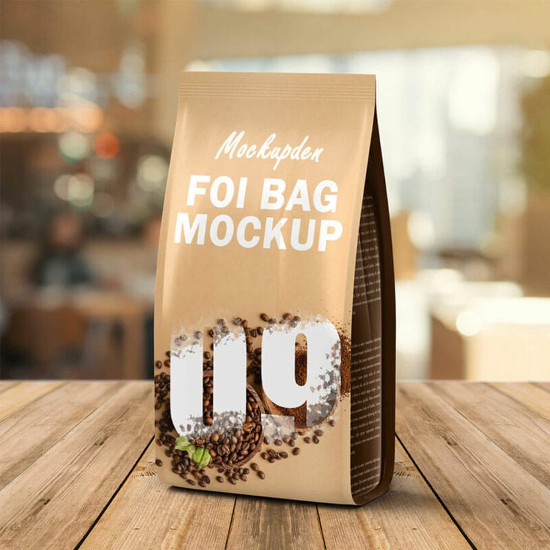 Free Foil Bag Mockup PSD Template » CSS Author