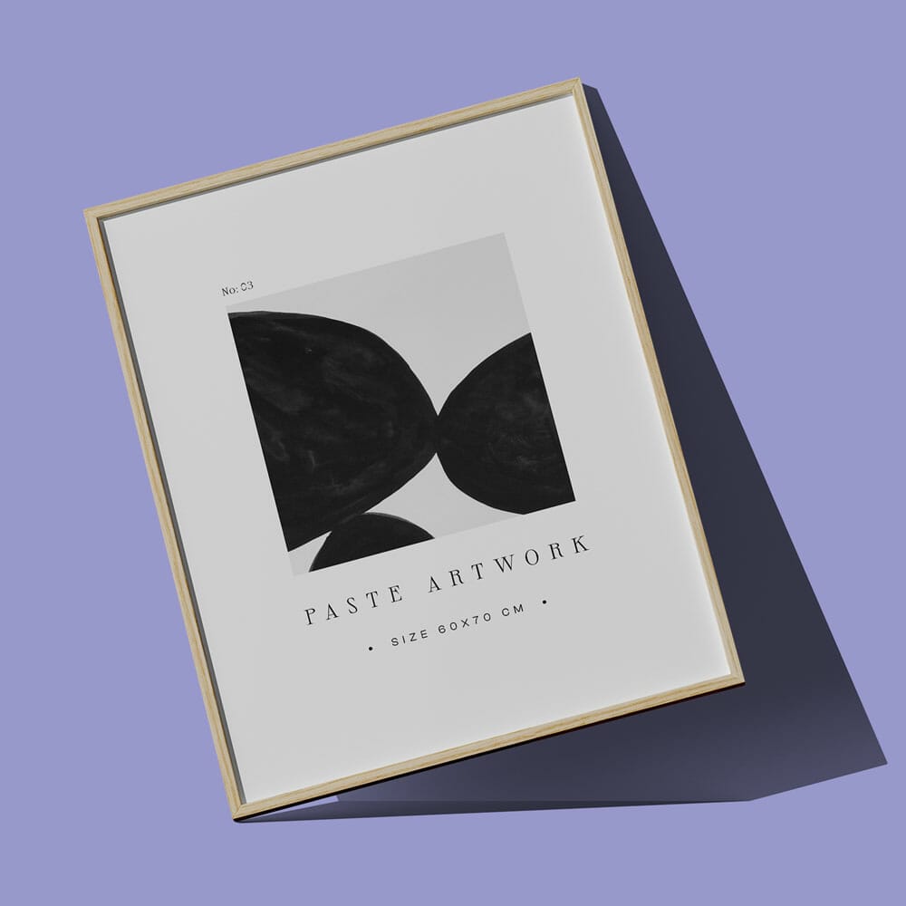 Free Frame Mockup Size Front View PSD