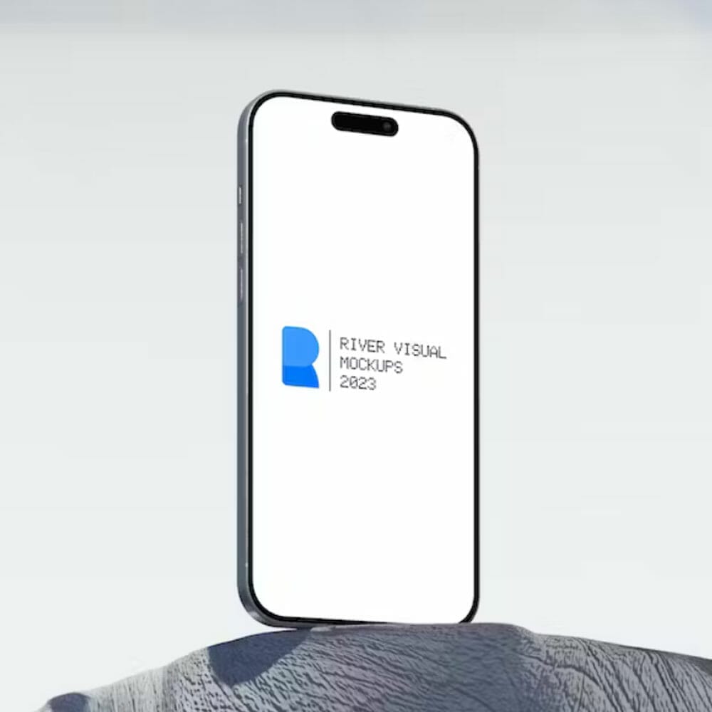 Free Hampa iPhone 15 Pro Mockup PSD