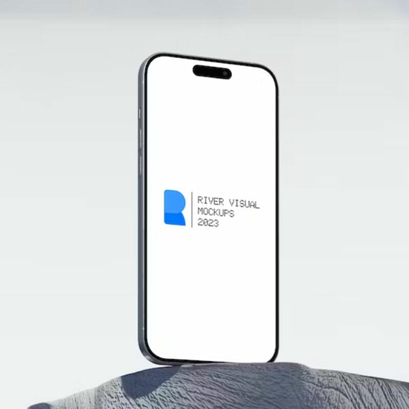 Free Hampa iPhone 15 Pro Mockup PSD