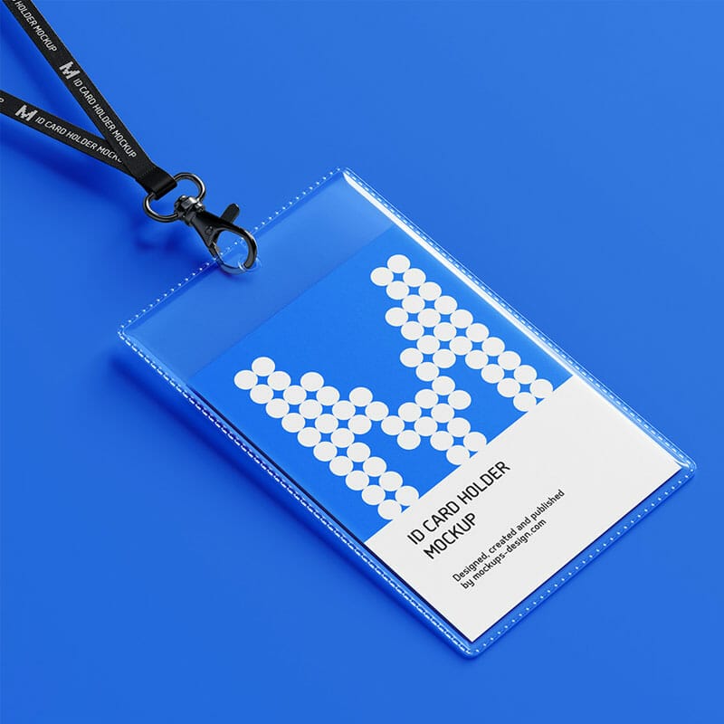 Free ID Card Holder Mockup PSD