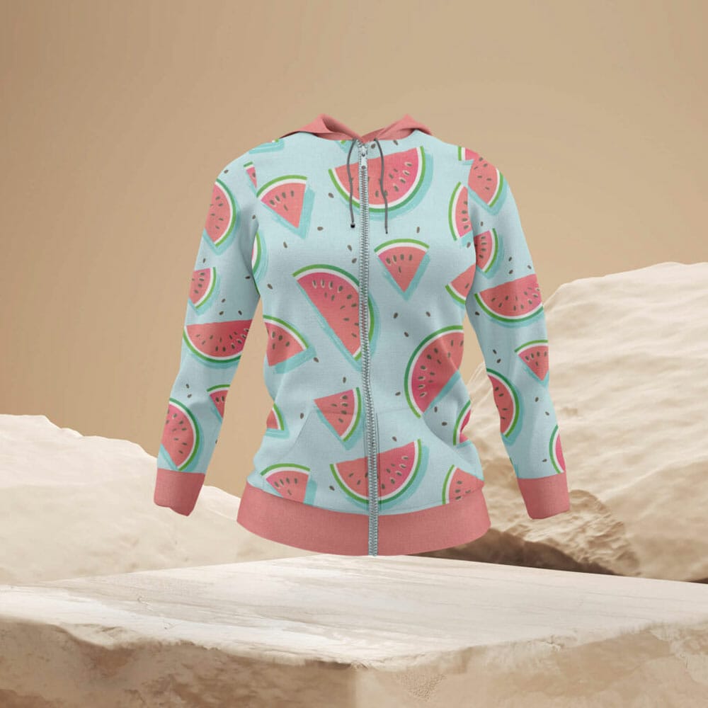 Free Ladies Hoodie Mockup PSD Template