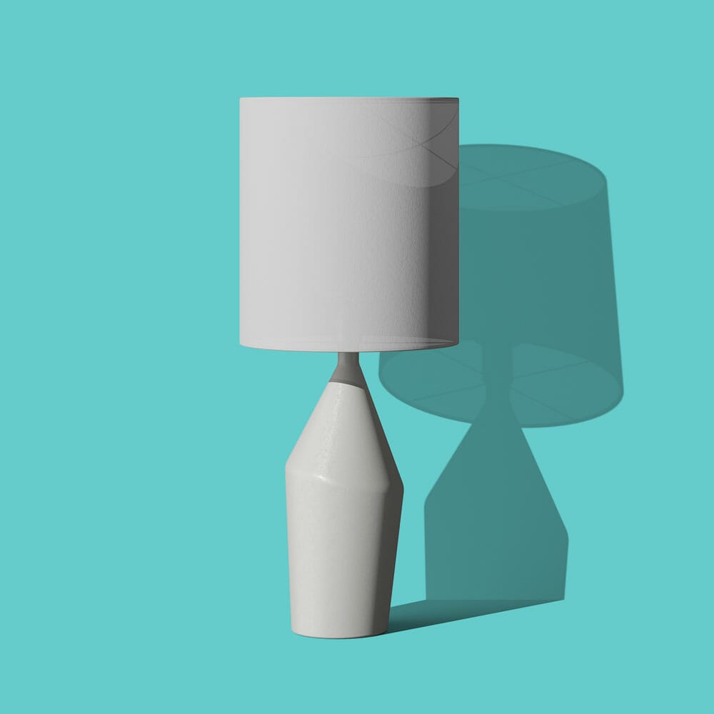 Free Lamp Front View Mockup PSD