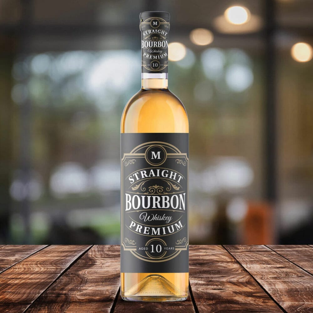 Free Liquid Bottle Mockup PSD Template