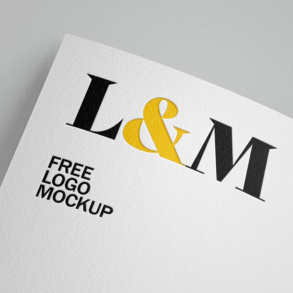 Free Logo Mockup PSD