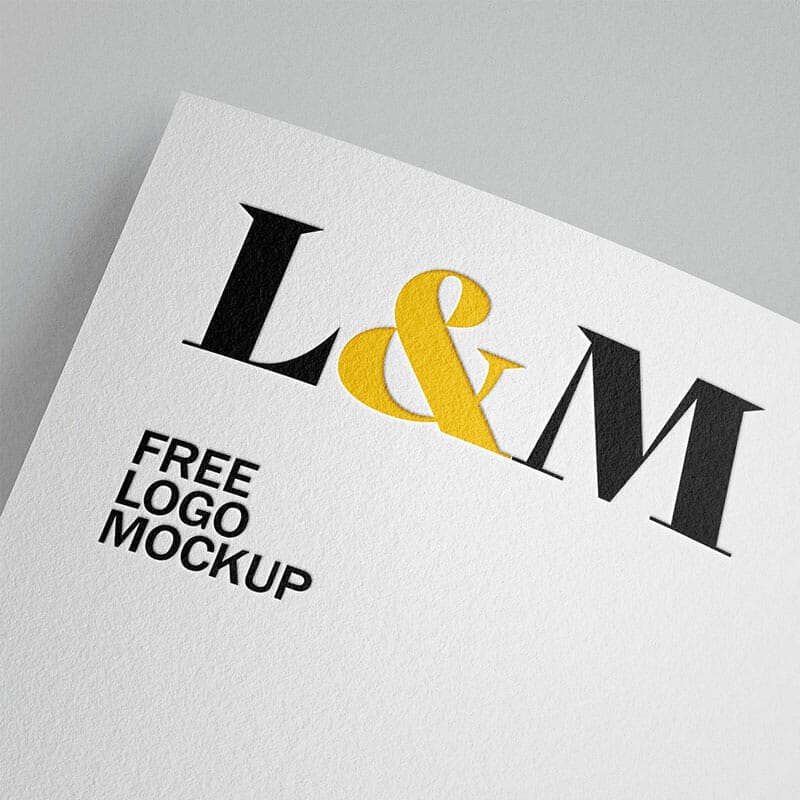 Free Logo Mockup PSD