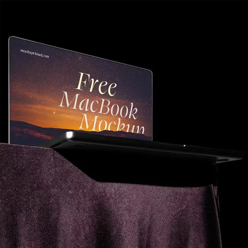 Free MacBook Pro Mockup PSD
