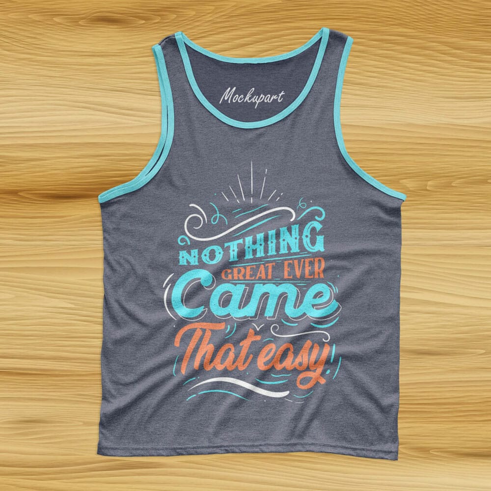 Free Men’s Tank Top Mockup PSD Template