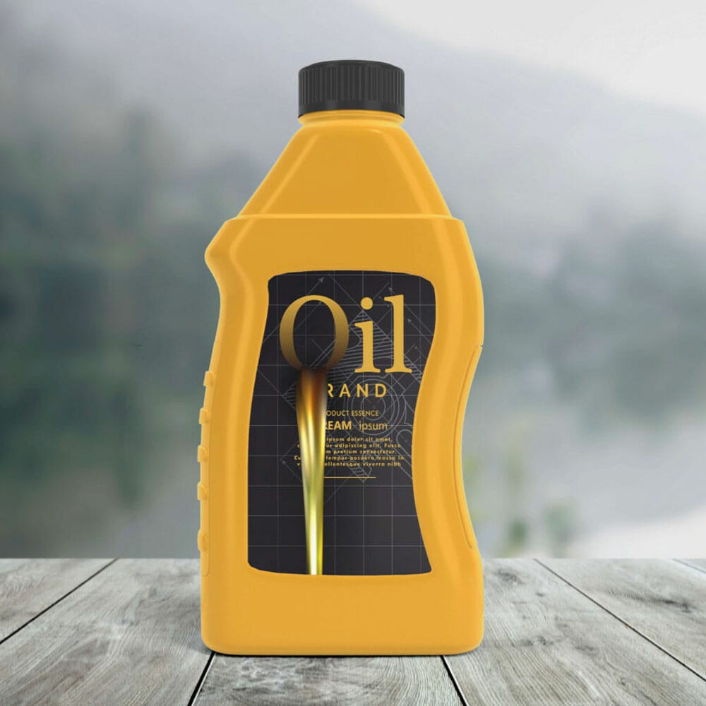 Free Motor Oil Bottle Mockup Set PSD Template