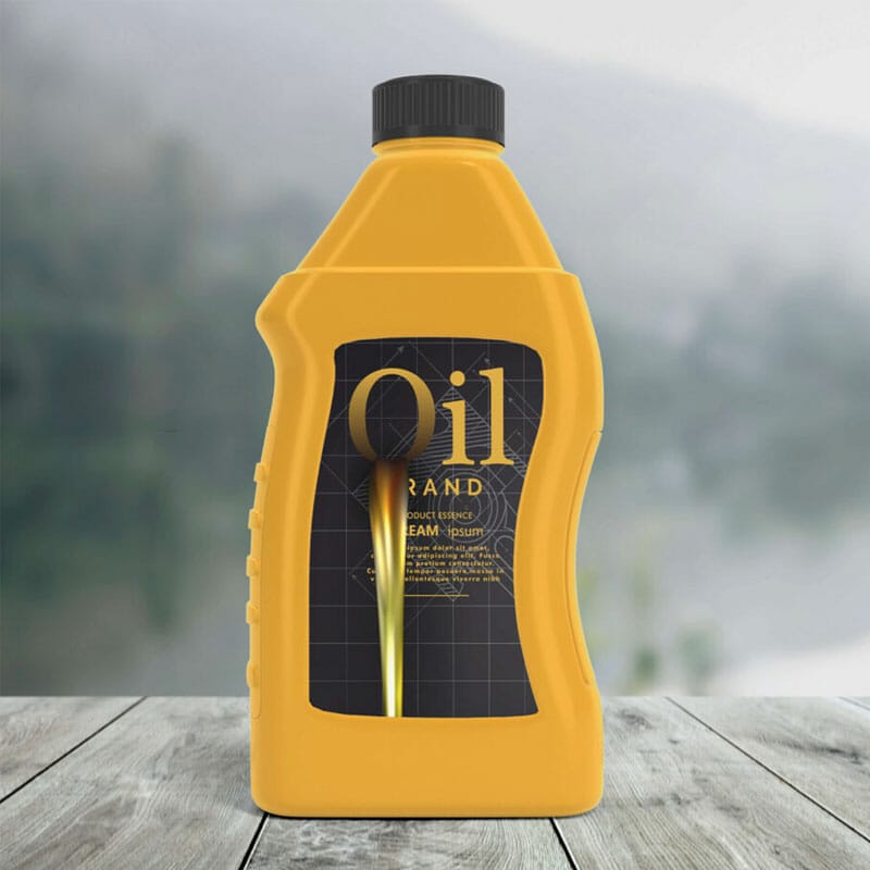 Free Motor Oil Bottle Mockup Set PSD Template