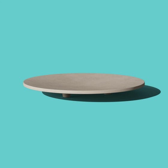 Free Round Tray Front View Mockup PSD