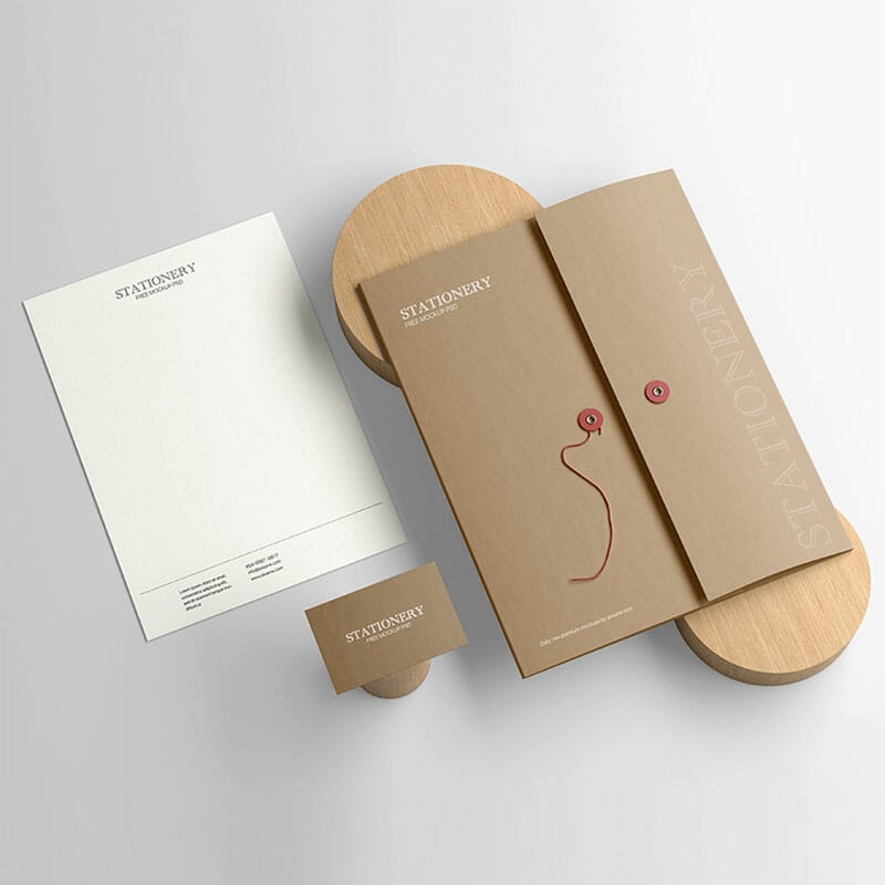 Free Simple Stationery Psd Mockup Css Author
