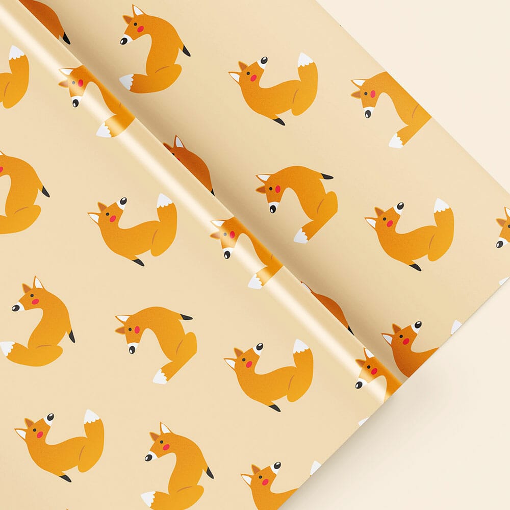 Free Wrapping Paper Mockup PSD