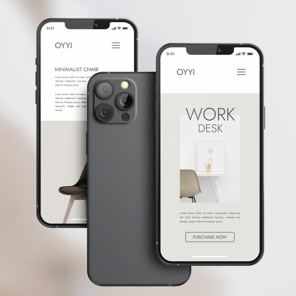 Free iPhone Screen Mockup PSD
