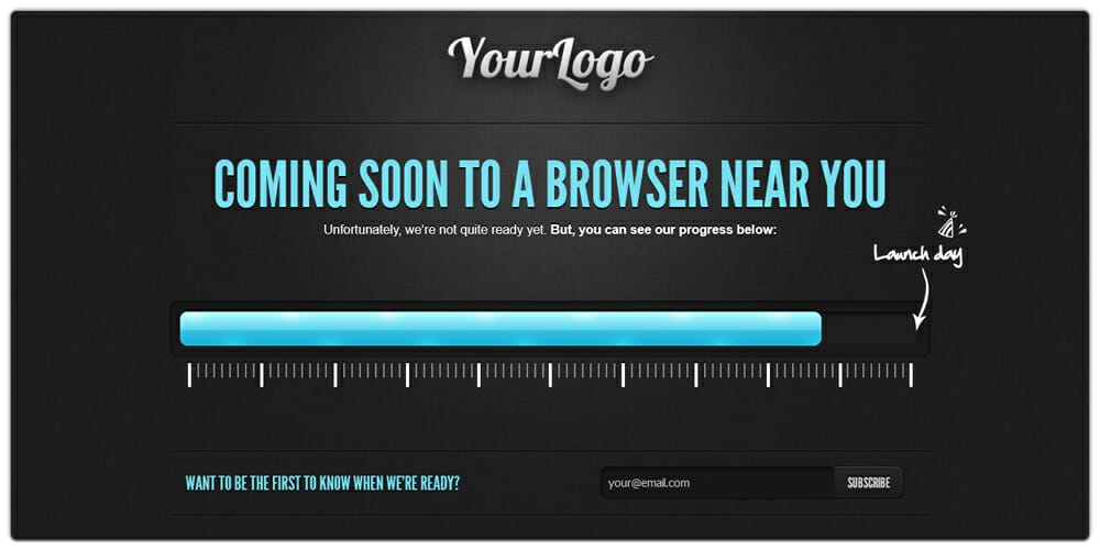 HTML5 Coming Soon Template