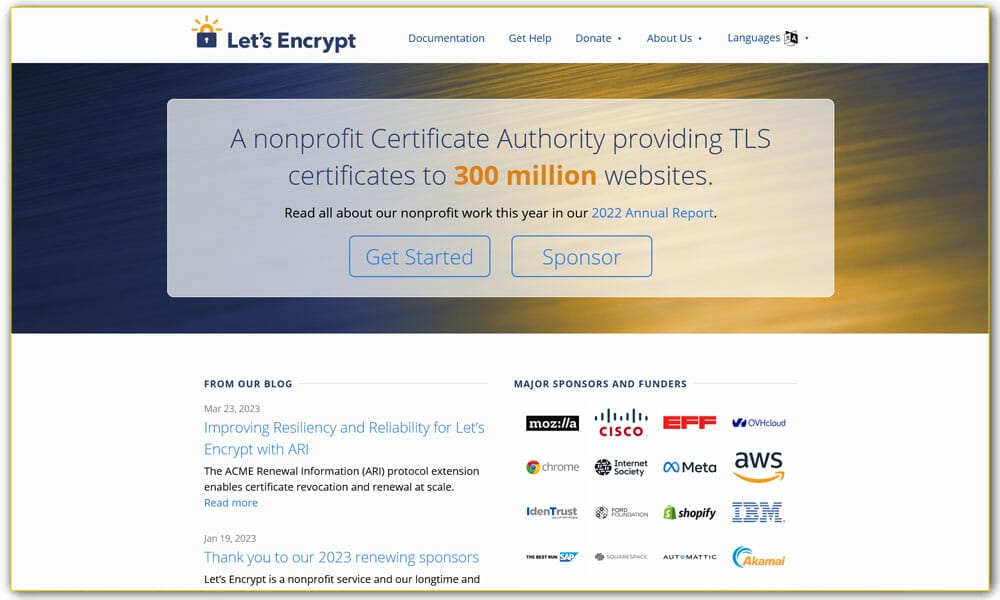15+ Best Free SSL Certificate Provider 2023 1 Let’s Encrypt