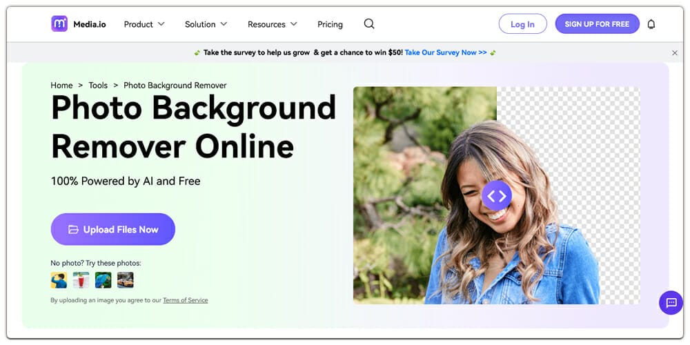 Media io Background Remover