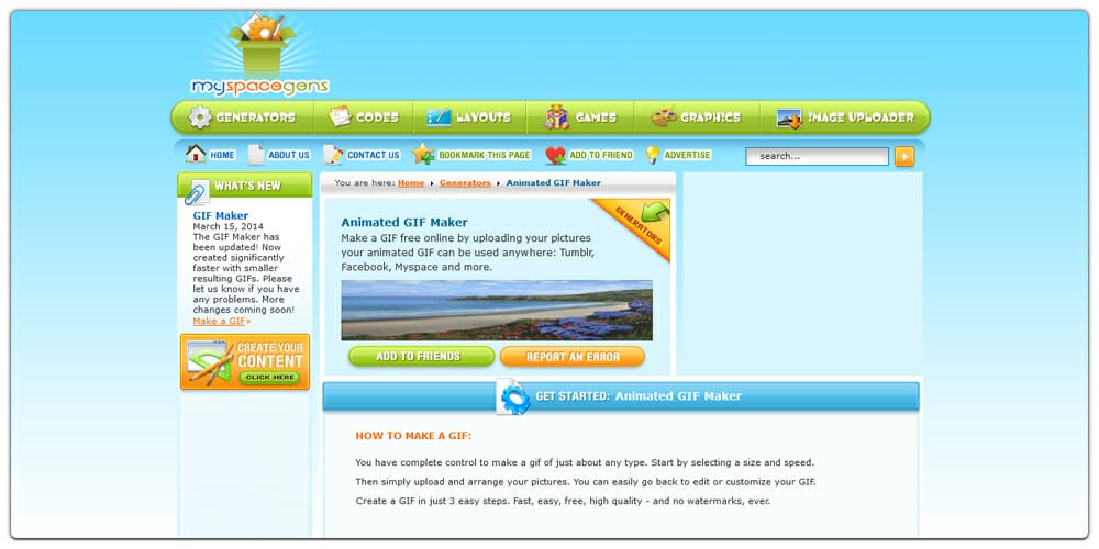 Myspacegens Gif Maker