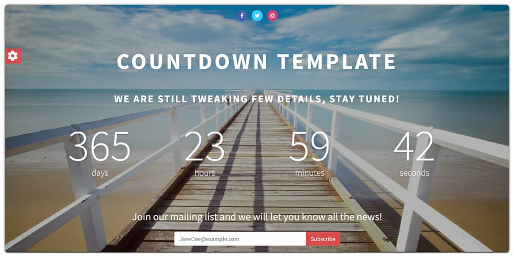Responsive Countdown Template