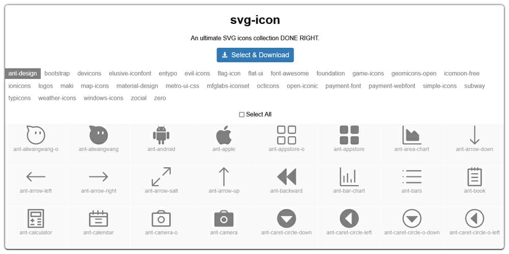 SVG Icons Collection