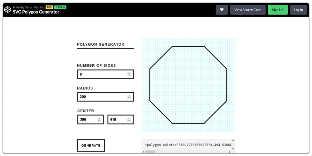 SVG Polygon Generator