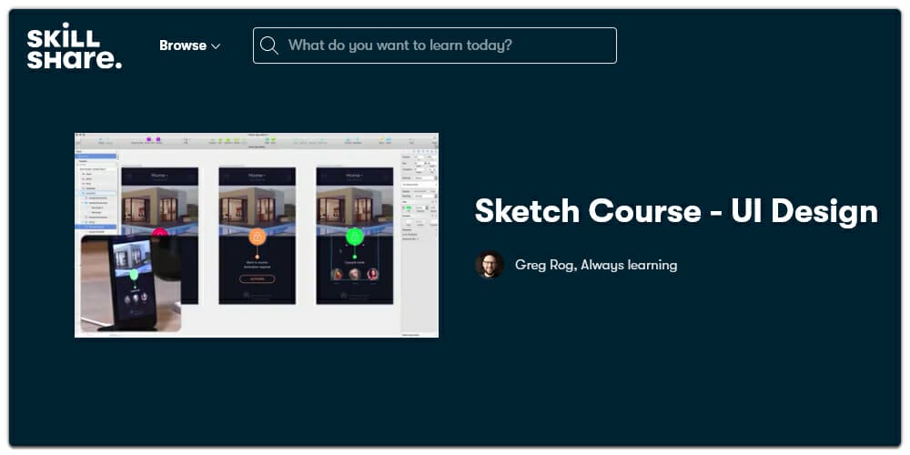 UI Design Sketch Course