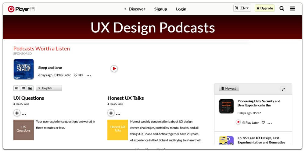 UX Design Podcasts