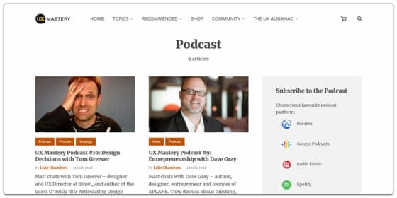 Best UI/UX Design Podcasts » CSS Author