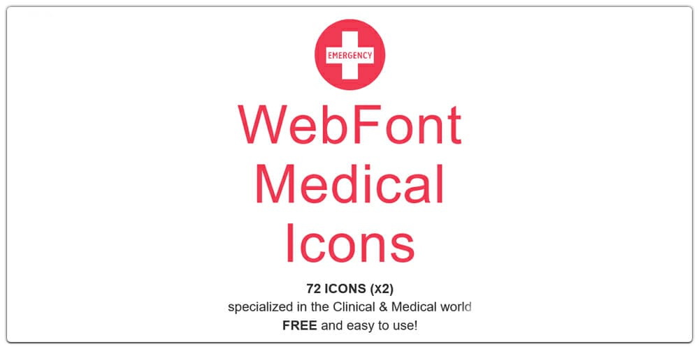 Webfont Medical Icons