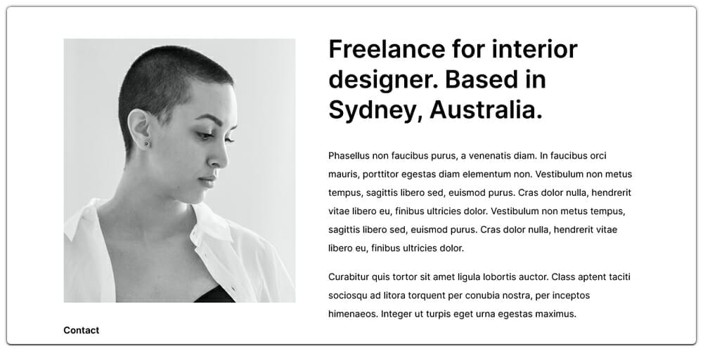 Zeon Minimal Resume Bootstrap Template