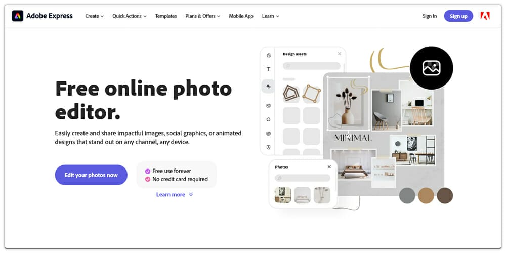 Adobe Express Image Editor