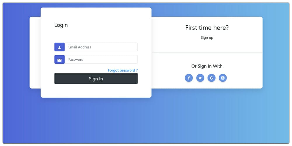 Best Free Bootstrap Login Forms » CSS Author