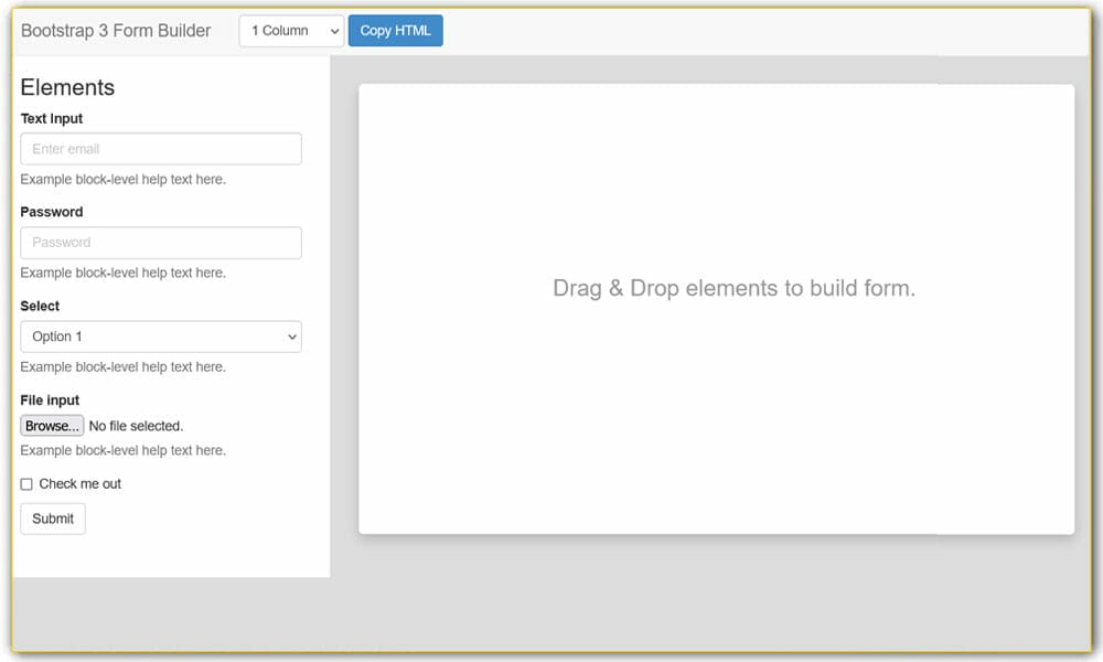 Bootstrap 3 Form Builder