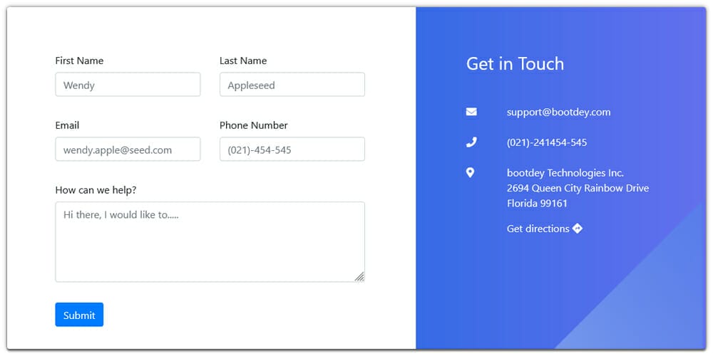 Free Bootstrap Form Templates