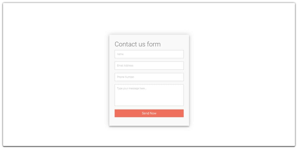 Free Bootstrap Form Templates