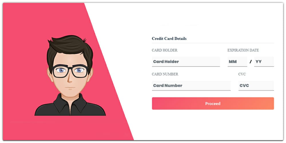 Bootstrap 4 Credit Card Payment Form