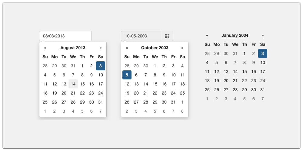 Bootstrap 4 Datepicker