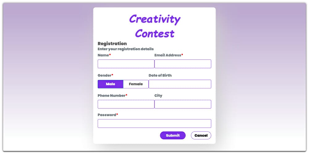 Free Bootstrap Form Templates