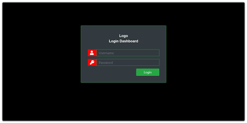 Bootstrap 4 Login From