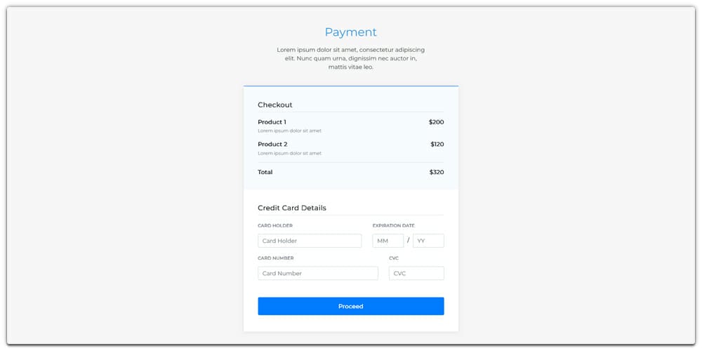 Free Bootstrap Form Templates 12
