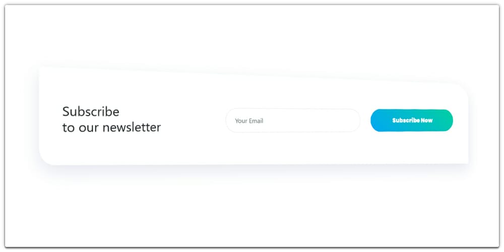 Bootstrap 4 Subscription Newsletter