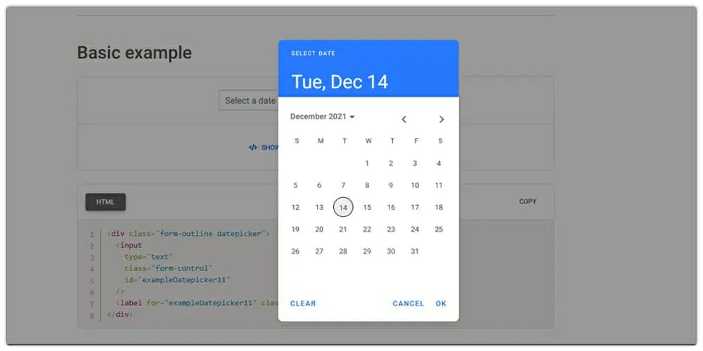 Bootstrap 5 Datepicker