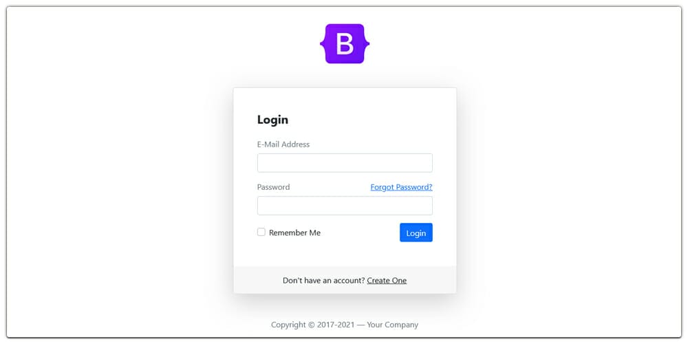 Bootstrap 5 Login Page