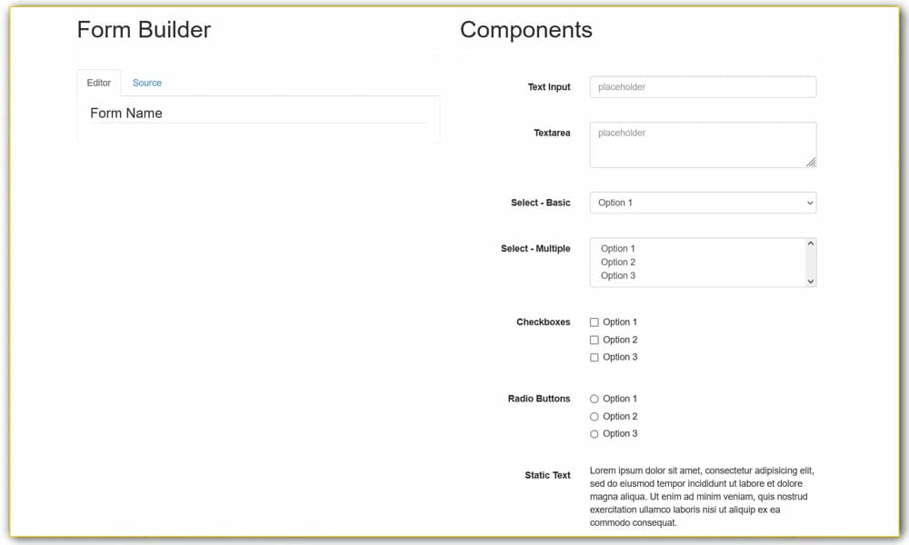 Bootstrap Form Builder