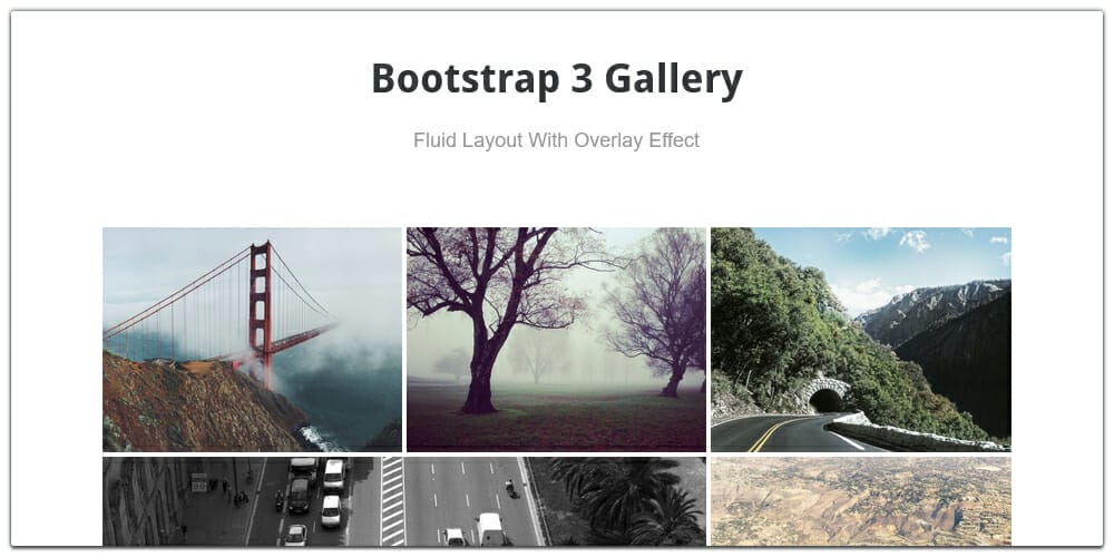 Bootstrap Gallery Templates