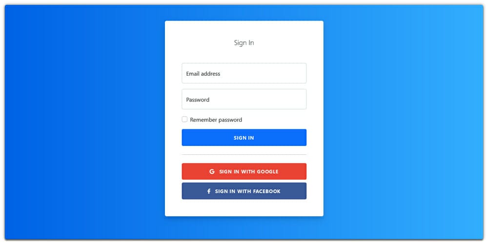 Bootstrap Login Form with Floating Labels