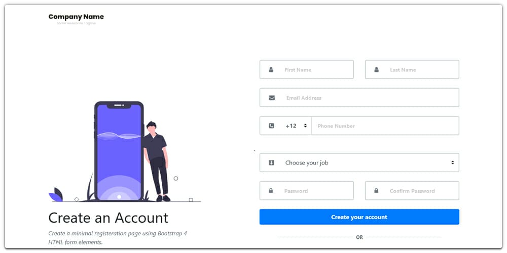 Free Bootstrap Form Templates