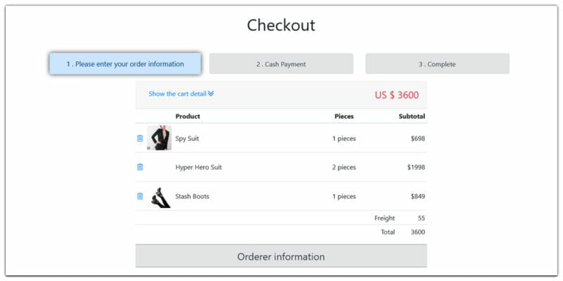 Free Bootstrap Shopping Cart Templates » CSS Author