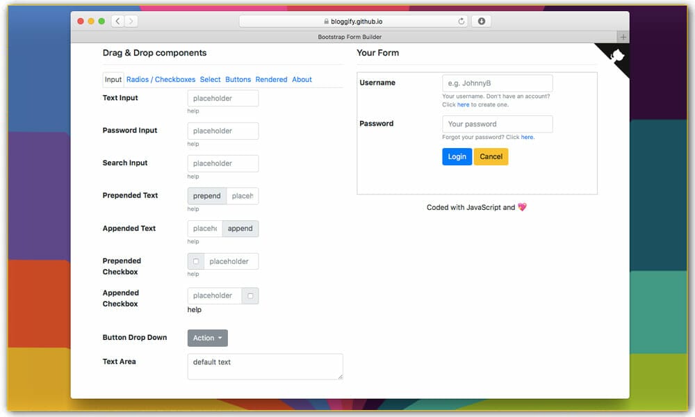 10+ Best Bootstrap Form Builders 1